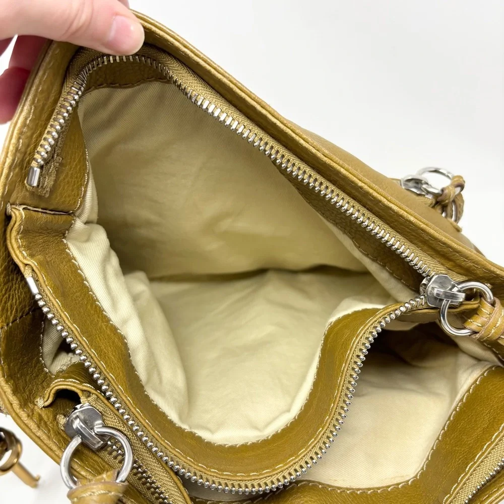 Chloé Paddington Hobo Tan Grained Leather Padlock Shoulder Bag Vintage Y2K
